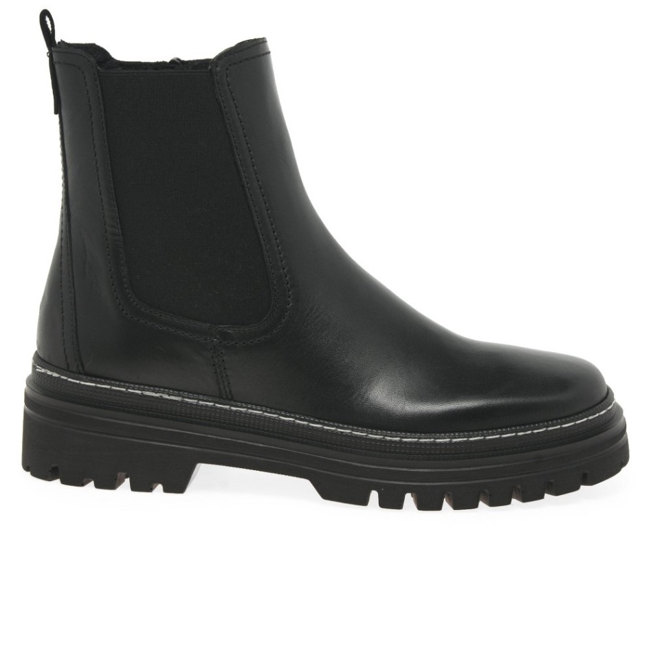 Gabour | Bottines Chelsea Exclusives Gazania Pour Femme Coutures Noires/blanches